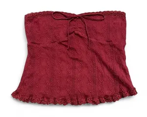 Edikted Burgundy Tube Top thumbnail 1