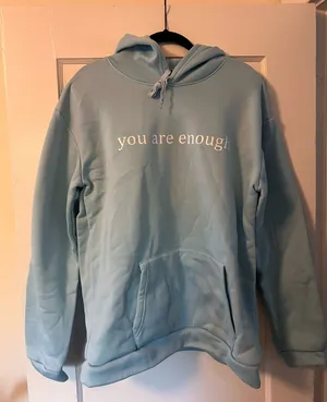 Baby Blue You Are Enough Sweatshirt thumbnail 1
