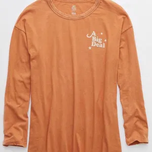 Aerie Real Soft A Big Deal Long Sleeve Graphic T-Shirt thumbnail 1