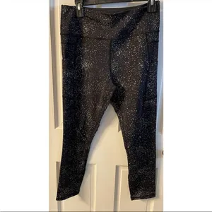 ZYIA Black Reflective Mirage Pocket Light n Tight Hi-Rise 7/8 24" Size 12 thumbnail 2