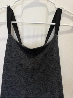 Beyond Yoga Spacedye Move It Dress Charcoal Gray Tank Dress with Black Straps S thumbnail 5