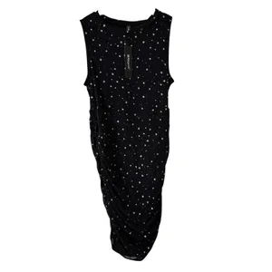 Allegra‎ K Party Dress Sleeveless Star Print Mini Dress Black XL thumbnail 7