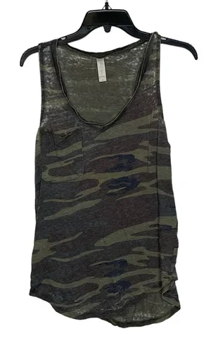 Altar'd State Tank Top Size‎ Large Camo Pattern Worn Look Womens Cotton Blend thumbnail 1