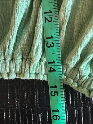 Free People Cora Lee Women’s Off-Shoulder Ruffle Ombre Green Blouse Size L thumbnail 7