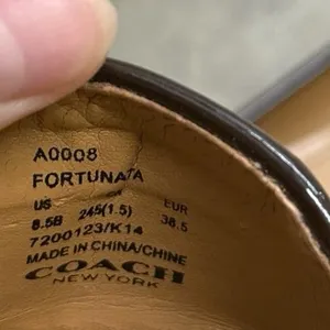 Coach Fortunata Signature C Jacquard tan monogram Loafers thumbnail 5