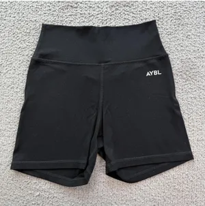 AYBL Womens Black Seamless Biker Shorts S High Waisted Gym Fitness Activewear thumbnail 1
