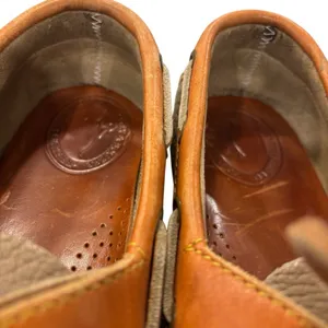 Dooney & Bourke Vintage Leather Boat Shoes Gray Brown Loafers Preppy Size 8 thumbnail 9