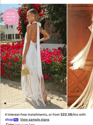 Show me your mumu jasmine fringe maxi dress thumbnail 5