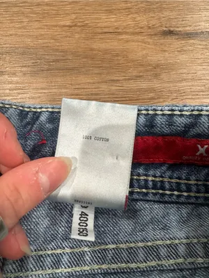 EXPRESS 100% Cotton Vintage 2000s Y2k Low-rise Cuffed Micro Jean Shorts | Sz 0 thumbnail 3