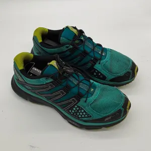 Salomon XR Mission CS ClimaShield Trail Running Shoes Teal Black Lime size 9.5 thumbnail 2