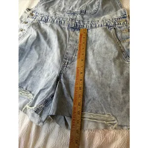 GAP NWT Denim Shortall Overalls with Washwell - Light Wash - Size L thumbnail 8