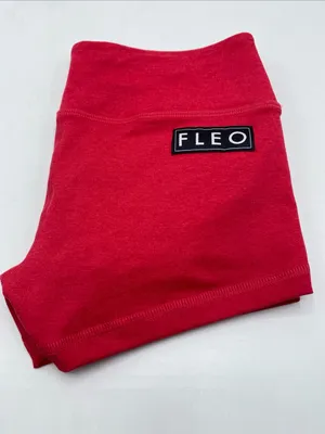 Fleo Power Solid Color Shorts Booty Pink Small Gym CrossFit Athletic Soft thumbnail 5