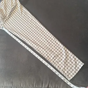 Long Sleeve 2 Piece Houndstooth BodyCon Pantsuit Jacket & Pants Set *Size L READ thumbnail 9