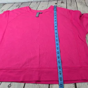 Sweaty Betty After Class Sweatshirt Pink Cropped Thumbhole Pullover US 8 M thumbnail 8