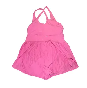 Crossback athletic buttersoft romper  thumbnail 6
