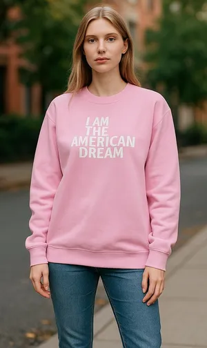 NWT Dubgee By Whoopi I AM THE AMERICAN DREAM Top thumbnail 1