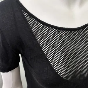 Alo Yoga Mesh Shadow Tee black thumbnail 4