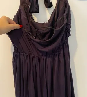 Halter Maxi Dress Purple Size M thumbnail 3