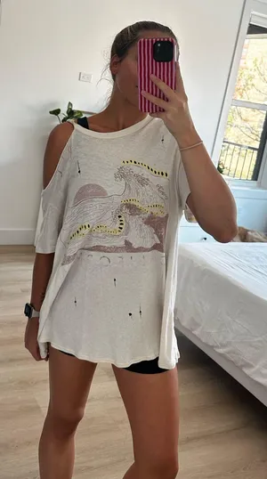 We The Free Oversized Distressed T-Shirt thumbnail 1