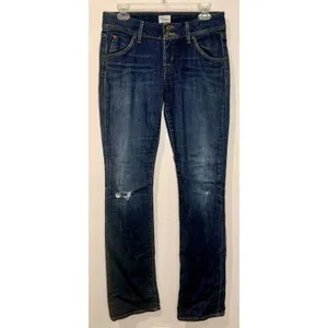 Hudson Jeans Beth Baby Boot Cut Pocket Flap Dark Wash Jeans Size 28 EUC!! thumbnail 2