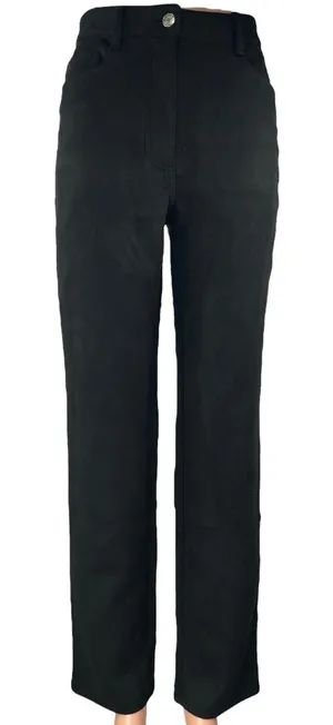 Aritzia Wilfred Women's Black High Waisted Straight Leg Casual Pants Size 4 thumbnail 1