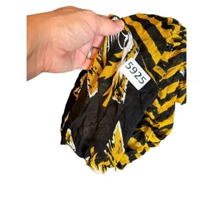 University of Missouri - Mizzou Tiger Print & Yellow Striped Infinity Scarf thumbnail 3
