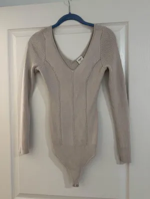 Abercrombie Knit Long Sleeve Bodysuit thumbnail 1