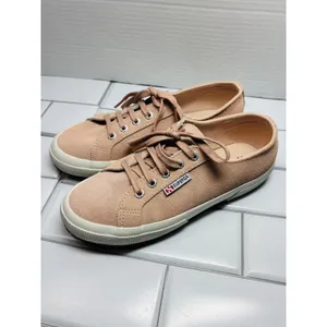 Superga 2750 Suede Sneakers Womens 7.5 Men's 6 Peach Pink Low Top S00FUW0 thumbnail 2