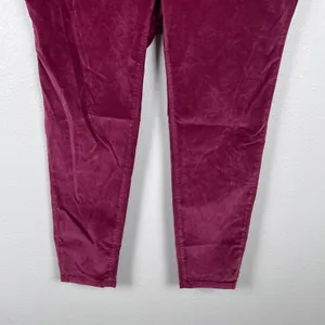 Madewell Women' 10" High Rise Skinny Jeans Velvet Red Sz 35P thumbnail 6