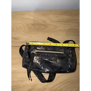 Harajuku Lovers‎ Shoulder Bag Purse Crossbody Roller Disco Y2K Black Gold F thumbnail 9