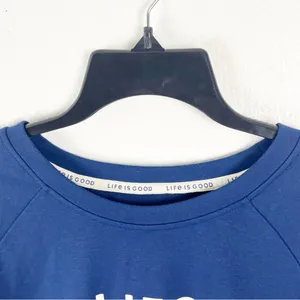LIFE IS GOOD Blue Long Sleeves Dog Paw Print Sleep Sweatshirt, Size XL thumbnail 5