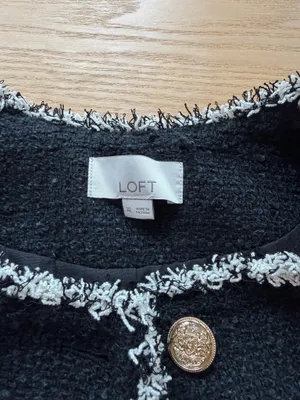 Loft Cropped Blazer Tweed thumbnail 3
