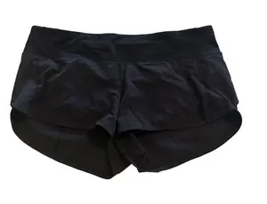 LULULEMON Womens Black Workout Shorts Size 8 thumbnail 1