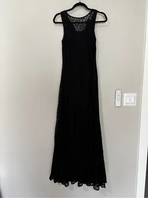 Petal & Pup Keani Laci Maxi Dress Black Size Small thumbnail 2