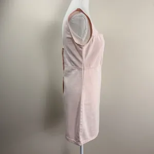 Lioness Pink Denim‎ Mini Dress Square Neck Sleeveless Bodycon Pastel Size L thumbnail 3