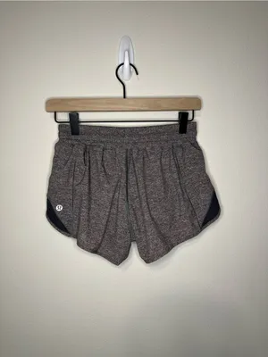 Lululemon Hotty Hot Short 2.5" Heather Lux Multi Black Heather Black W7ATIR Sz 6 thumbnail 4