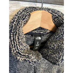 The North Face Osito Full Zip Fleece Jacket Blue White Marled Womens Medium thumbnail 5