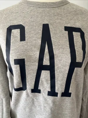 GAP Gray Logo Sweatshirt Size Small (Oversized Fit) Cozy Casual Athleisure thumbnail 5