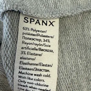 SPANX Perfect Dolman Heather Gray Sweatshirt Greatly Oversized Medium Athleisure thumbnail 6