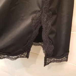 {6/M} Vintage Cosmopolitan Black Lace Trim Lingerie thumbnail 11