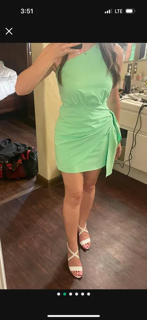 Mini dress Green thumbnail 3