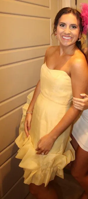 Hazel and Olive Yellow Semi Formal Dress thumbnail 2