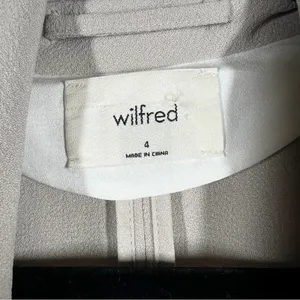 Aritzia Wilfred Beige Chevalier Relaxed Open Front‎ Blazer thumbnail 2
