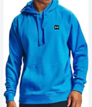 Under Armour Men’s Bright Blue Hooded Crewneck Sweatshirt thumbnail 1