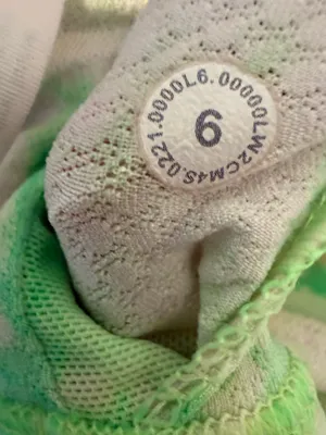 Lululemon Energy Bra High Neck Long Line Shibori B-D Highlight Yellow Green 6 thumbnail 8