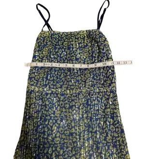 Lulu's Sequin Dress Size Small Hoco Homecoming Leopard Cocktail Dressy Mini thumbnail 4