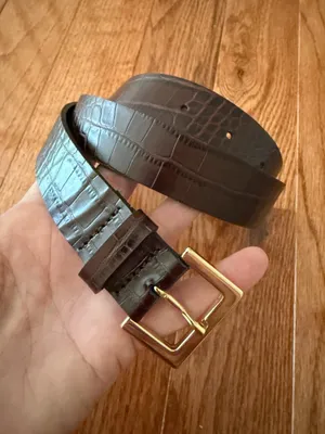 New Genuine 100% Bovine Leather Woman’s Belt, Made in Spain, Sz S thumbnail 2