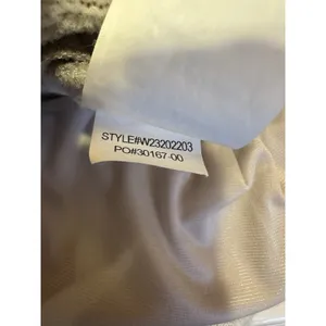Prana Funnel Neck Pullover Sweater Beige Heather Women’s Large Snap Collar Cozy thumbnail 8