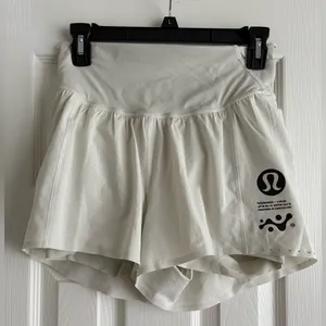 Lululemon Cream Athletic Shorts thumbnail 6