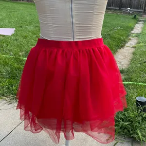 Spirit Vibrant Red Skater Skirt large x-large XL L new tutu thumbnail 7